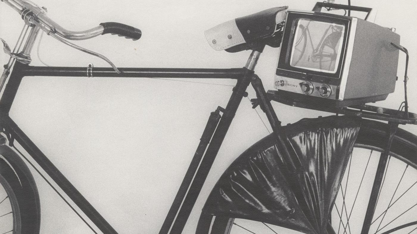 Bicycle with tv